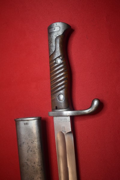 WW1 GERMAN 98/05 BUTCHER BAYONET EARLY TYPE BY RARE MAKER J. CORTS AND SOHN-SOLD