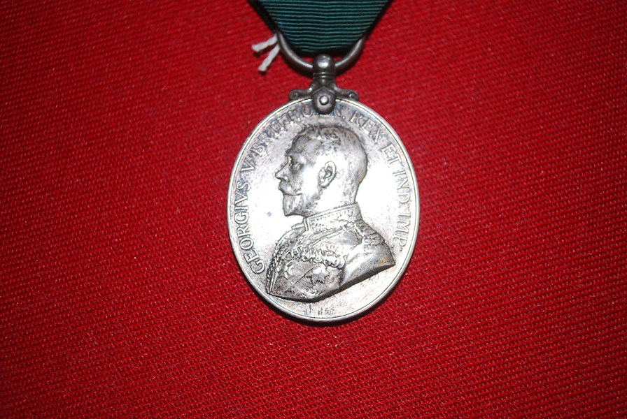 WW1  BRITISH TERRITORIAL EFFICIENCY MEDAL-SOLD