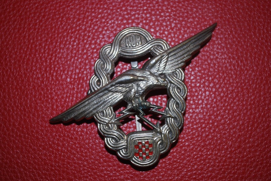 WW2 CROATION PILOT/OBSERVER BADGE-SOLD