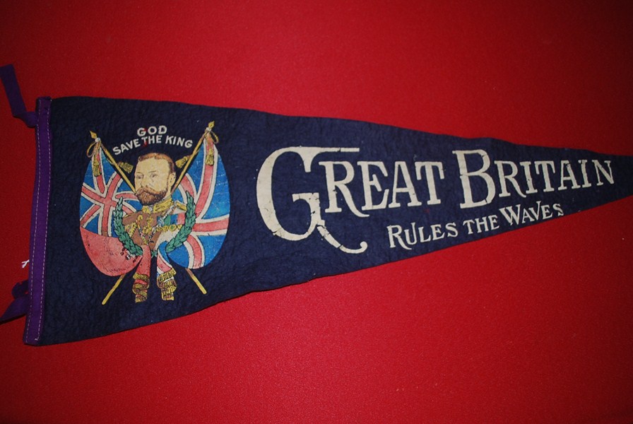 WW1 BRITISH PATRIOTIC PENNANT-SOLD