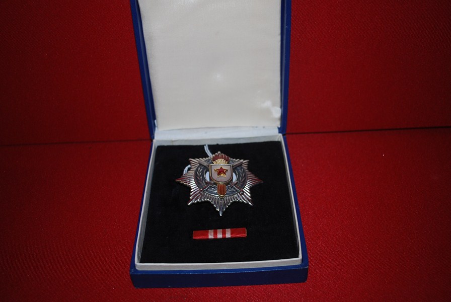 JUGOSLAV COMMUNIST ERA  AWARD MILTARY MERIT 3RD CLASS-SOLD