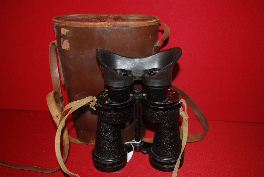 WW2 AUSTRALIAN ISSUED NAVAL BINOCULARS-SOLD