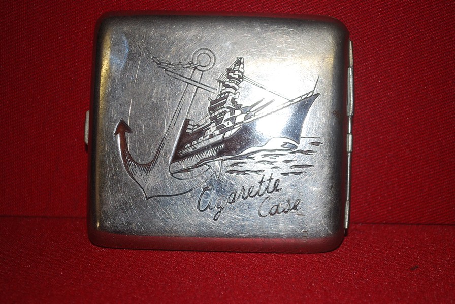 WW2 NAVY CIGARETTE CASE-SOLD