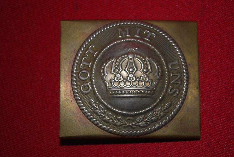 PRE WW1 IMPERIAL GERMAN BELT BUCKLE CIRCA 1890 larger size-SOLD