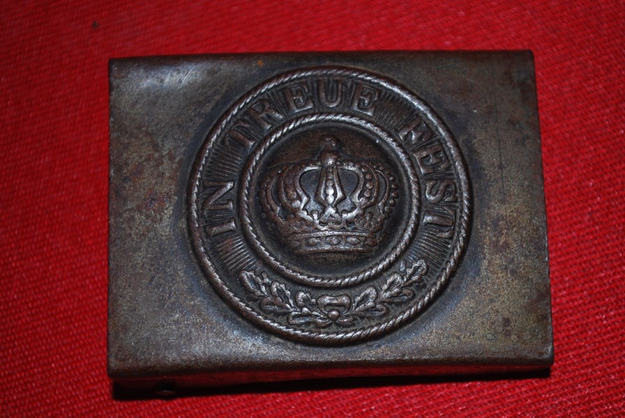 WW1 GERMAN BELT BUCKLE BAVARIAN ISSUE.f