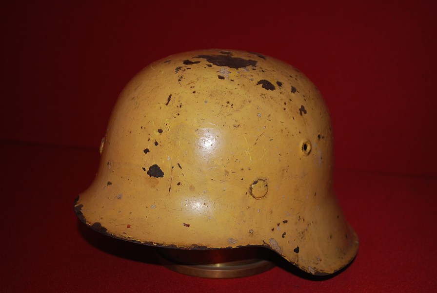 WW2 GERMAN M42 HELMET AFRICA KORPS-SOLD