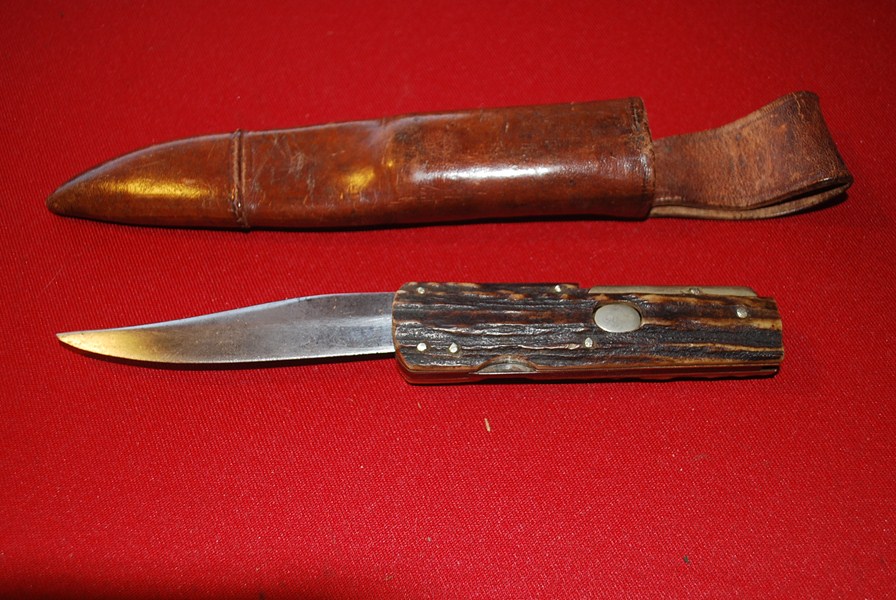 FOLDING BOWIE KNIFE-SOLD