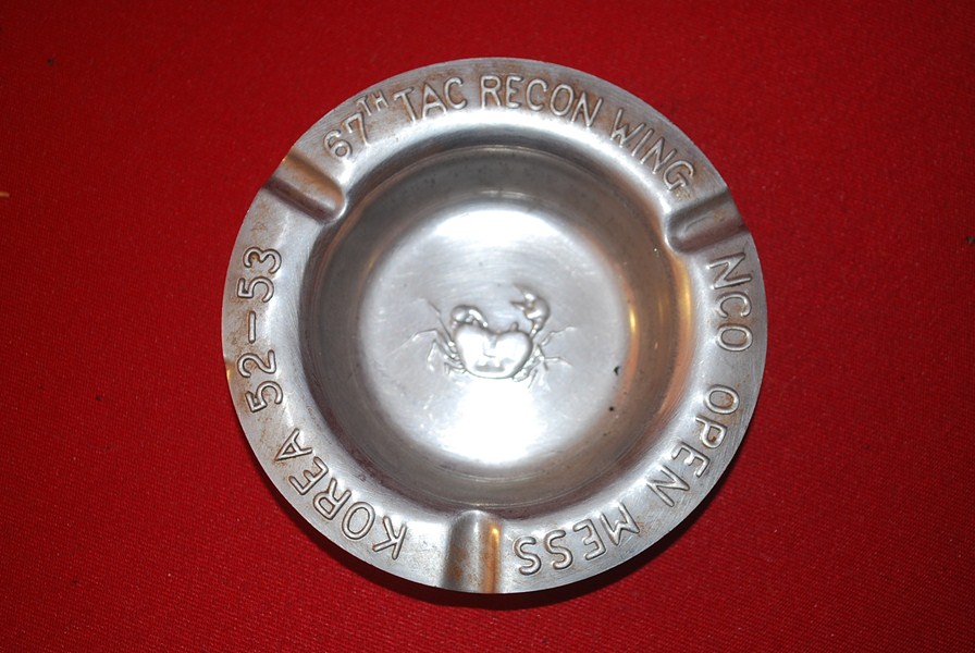 67 TAC RECON WING MESS ASHTRAY KOREAN WAR-SOLD