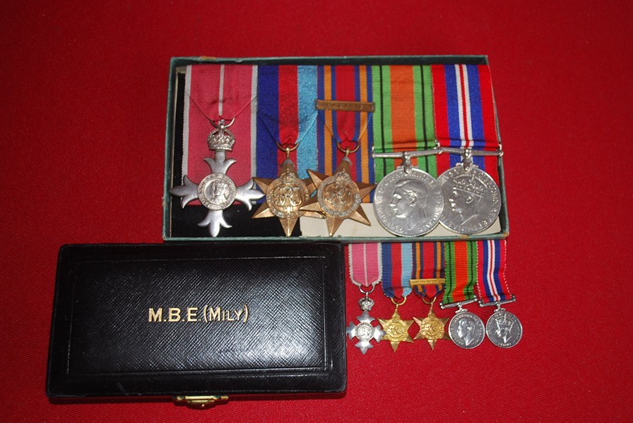 WW2 ROYAL NAVY MBE BURMA STAR PACIFIC BAR GROUP-SOLD