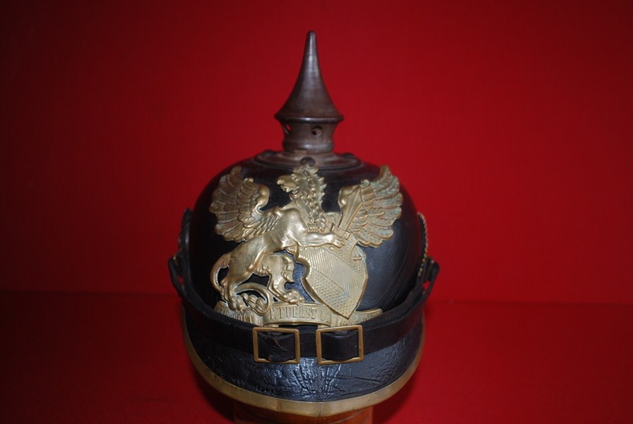 WW1 GERMAN PICKELHAUBE OR SPIKED HELMET-SOLD