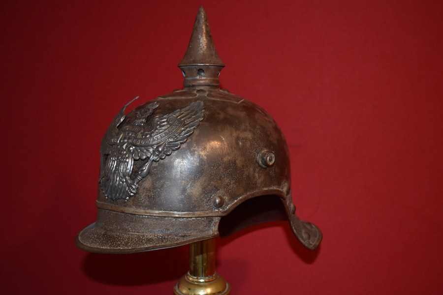 WW1 GERMAN JAEGER ZU PFERDE LOBSTERTAIL HELMET -SOLD