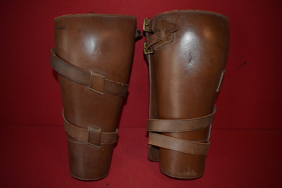 WW1/WW2 BRITISH/AUSTRALIAN LEATHER GAITERS-SOLD