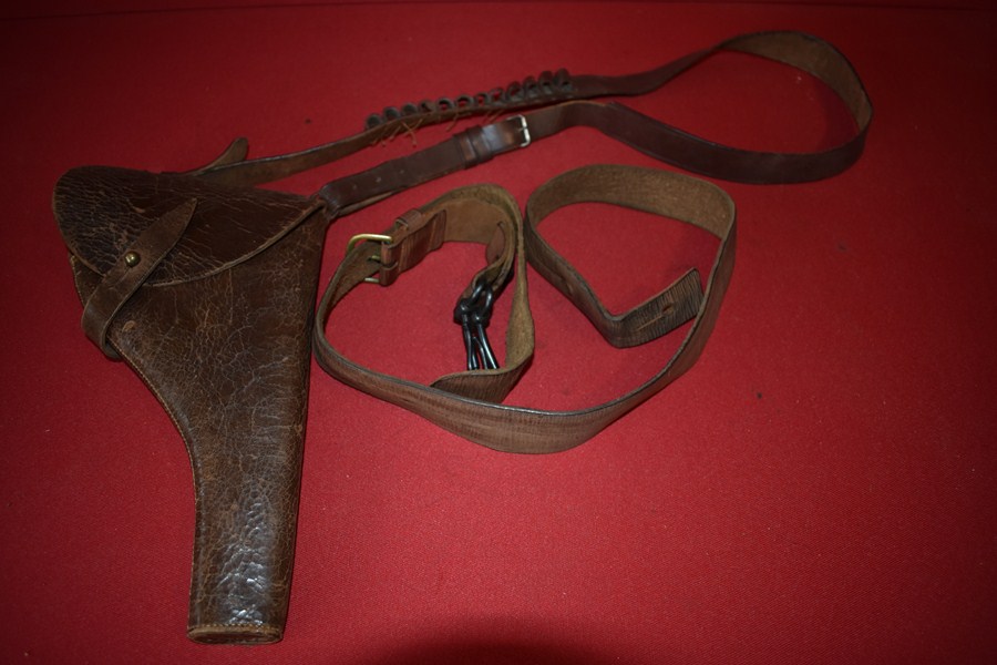 BOER WAR WW1 PERIOD LEATHER PISTOL HOLSTER-SOLD