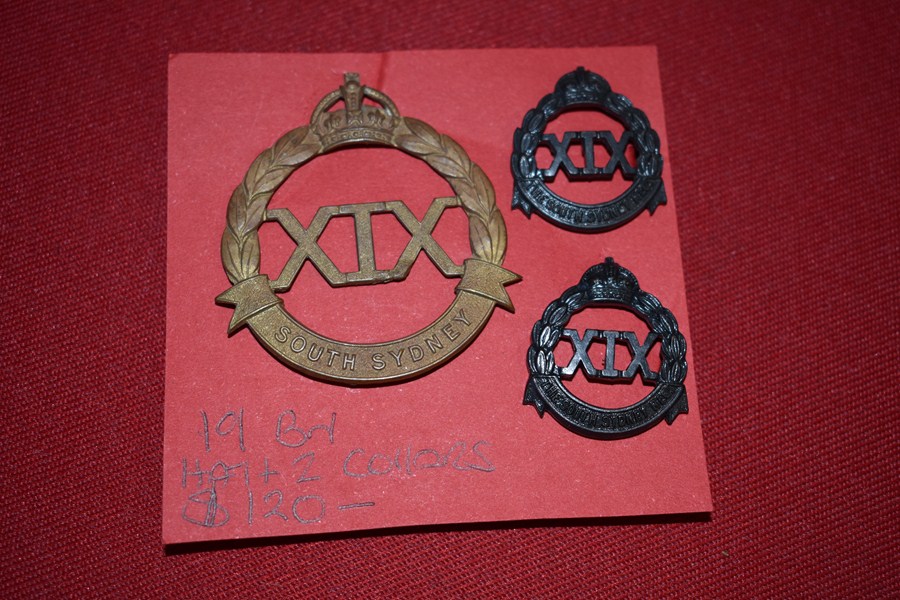 AUSTRALIAN ARMY BADGES 19 BN (SOUTH SYDNEY) 30-42