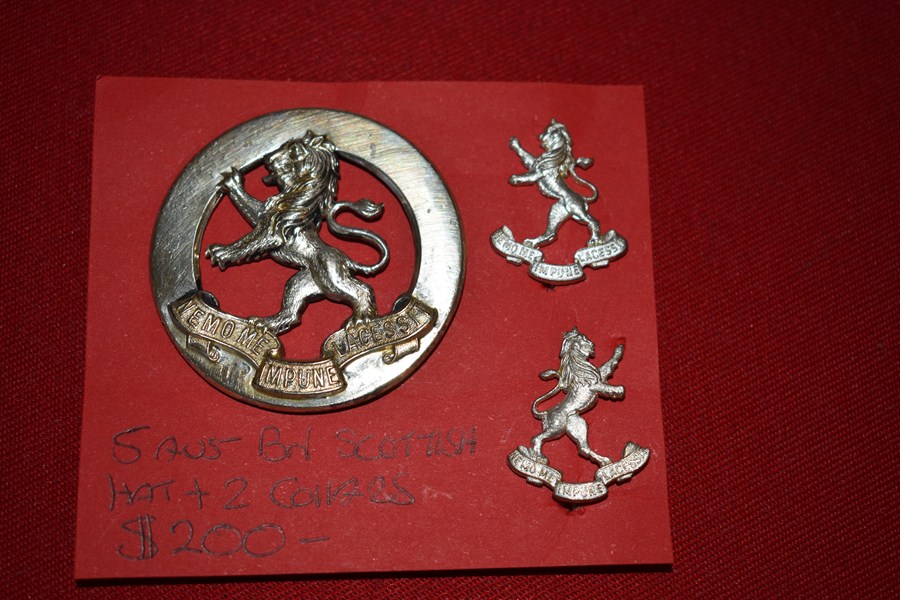 AUSTRALIAN ARMY BADGES 5 BN (VICTORIAN SCOTTISH REGT) 30-42-SOLD