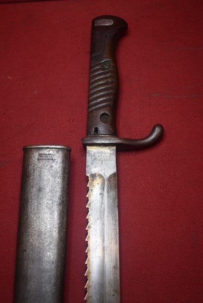 WW1 GERMAN 98/05 BUTCHER BAYONET-SAWBACK