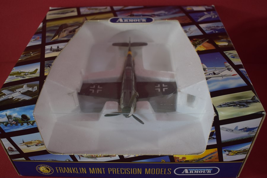 FRANKLIN MINT 1:48 DIE CAST MESSERSCHMIDT BF 109 FIGHTER -SOLD