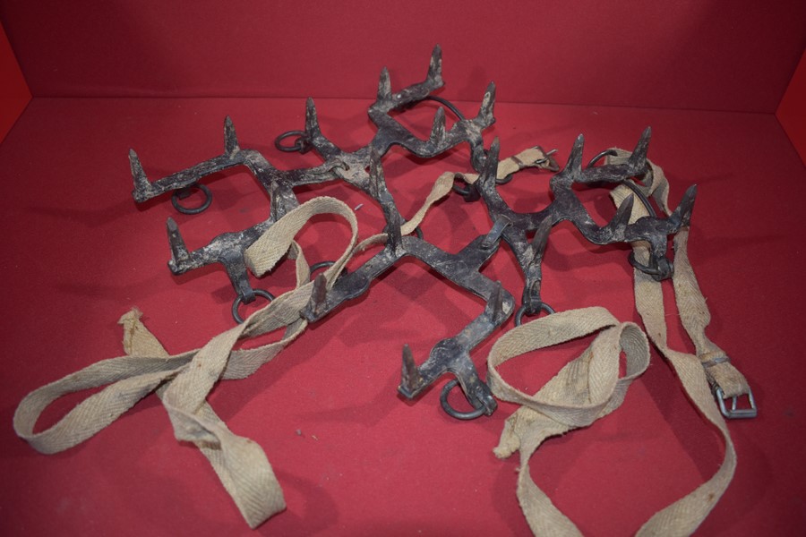 WW2 GERMAN MOUNTAIN TROOPS (GEBIRGSJAGER) BOOT CRAMPONS-SOLD