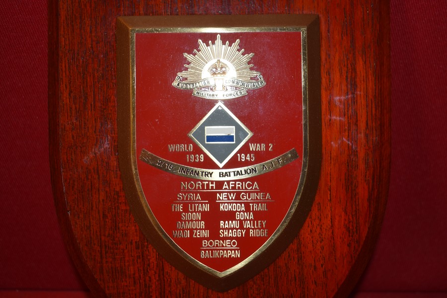 AUSTRALIAN 2/16 BATTALION WALL PLAQUE-SOLD