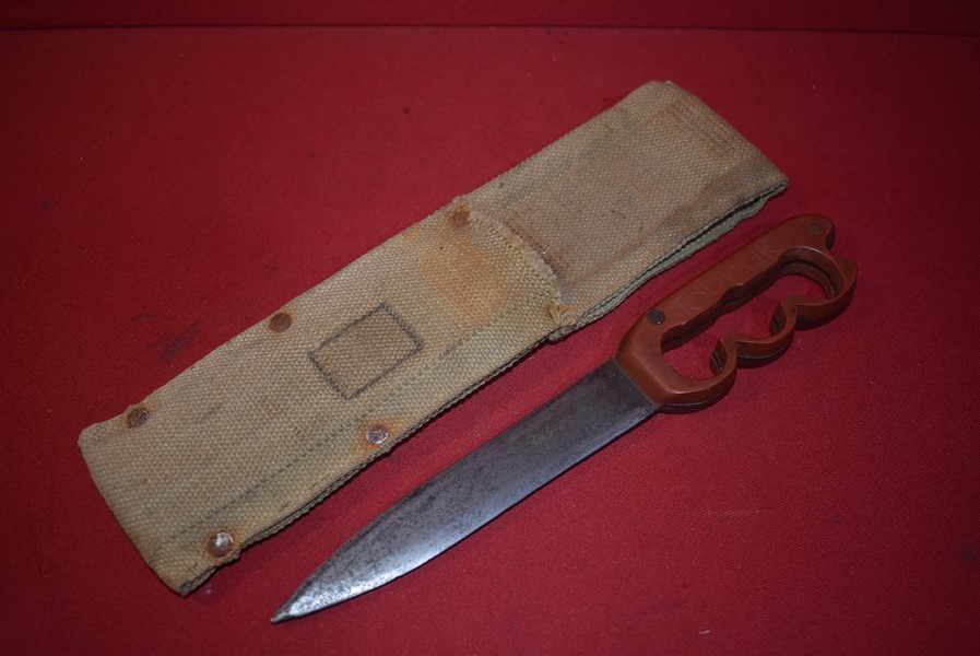 WW2 AUSTRALIAN THEATRE MADE TRENCH KNIFE 'TOBRUK' - SOLD