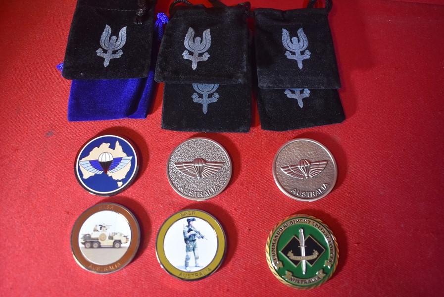 SASR AND 2ND COMMANDO REGIMENT CHALLENGE COINS-SOLD