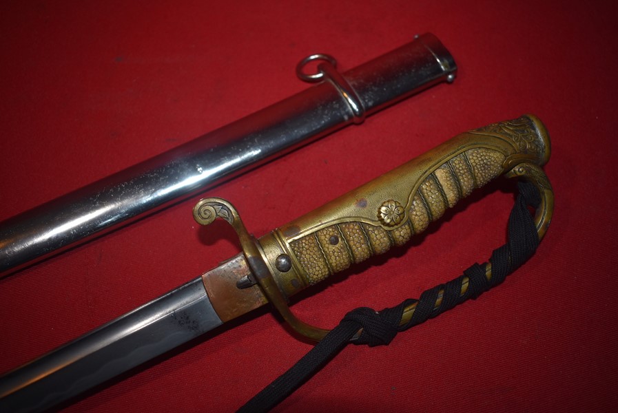 IMPERIAL JAPANESE 1886 PATTERN KYU-GUNTO COMPANY GRADE OFFICERS SWORD-SOLD