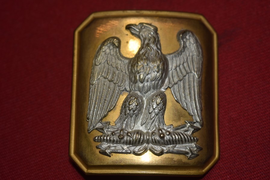 FRENCH SECOND EMPIRE NAPOLEON III CAVALRY OFFICERS BELT BUCKLE-SOLD