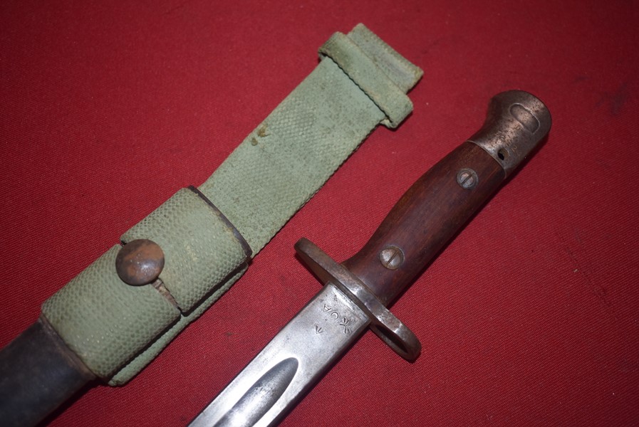 AUSTRALIAN ISSUED WW2 PATT 07 BAYONET FOR THE 303 RIFLE-SOLD