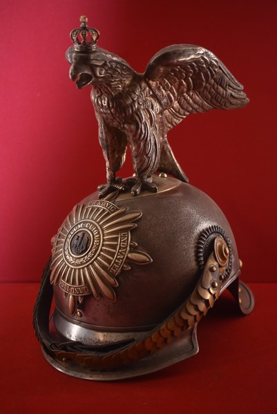 IMPERIAL GERMAN GARDE DU CORPS EAGLE TOP HELMET-SEMI RELIC-SOLD