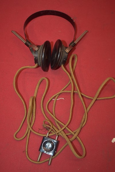 WW2 GERMAN COMMUNICATIONS HEAD-SET-SOLD