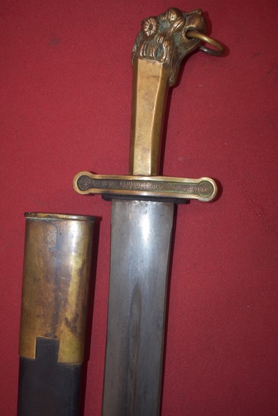 18TH CENTURY BRITISH BANDSMAN'S SHORT SWORD/SIDE ARM.-SOLD