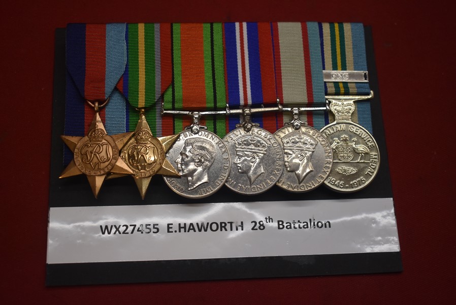 WW2 WESTERN AUSTRALIAN 6 MEDAL GROUP