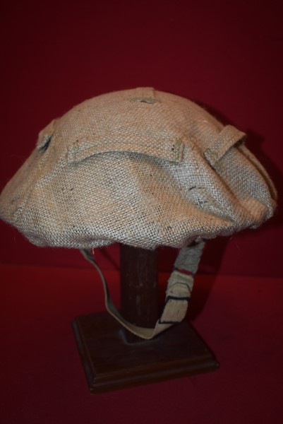 WW2 BRITISH/COMMONWEALTH ARMY TOMMY HELMET HESSIAN HELMET COVER