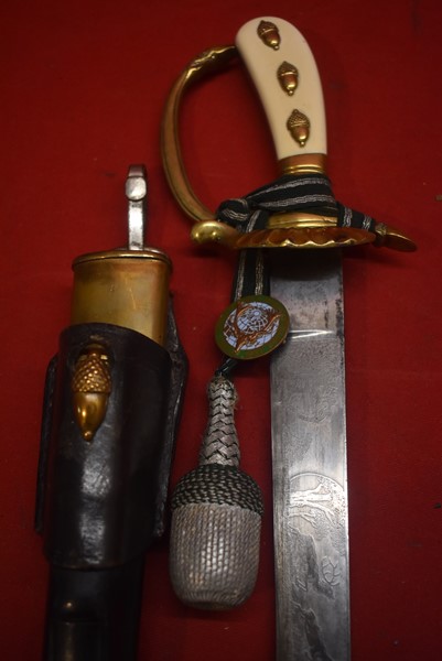 WW1/2 GERMAN SENIOR FORESTRY OFFICIALS DAGGER (HIRSCHFANGER)-SOLD