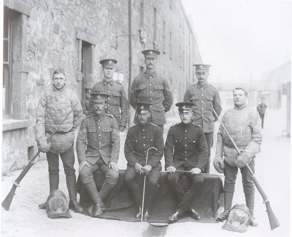 WW1 BRITISH FENCING RIFLE DATED 1916-SOLD