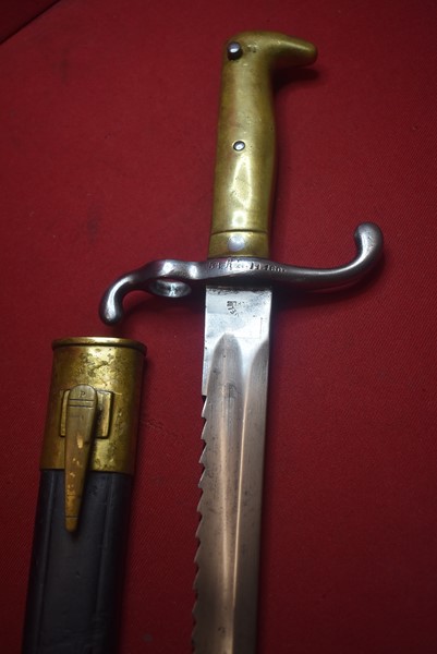 SCARCE IMPERIAL GERMAN M1871 SAWBACK BAYONET-SOLD