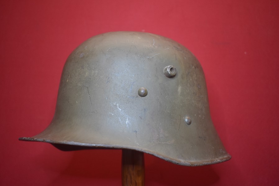 WW1 AUSTRIAN M17 HELMET WITH THREE PAD LINER-ON HOLD JB