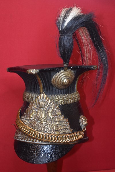 VICTORIAN 9th QUEENS ROYAL LANCERS LANCE CAP (CZAPKA) CIRCA 1880