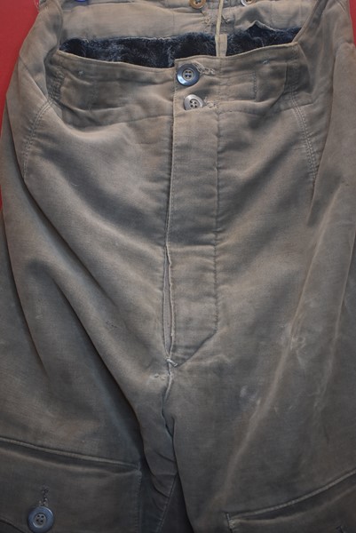 WW2 GERMAN LUFTWAFFE PILOTS FUR LINED TROUSERS-SOLD