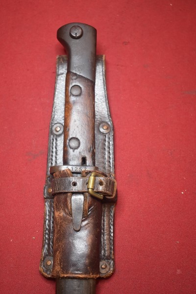 SCARCE POLISH BAYONET MADE BY PERKUN WARSAW FOR THE K98 MAUSER RIFLE.