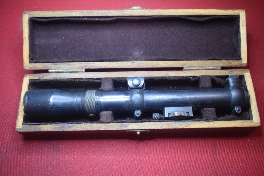 RARE CASED WW1-2 GERMAN SNIPER SCOPE GERARD LANDLICHT