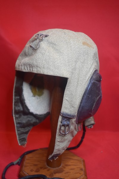 WW2 GERMAN LUFTWAFFE PILOTS SUMMER FLYING HELMET. LKp S101