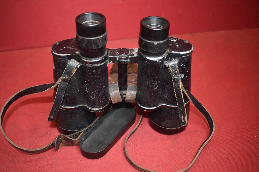 WW2 GERMAN KRIEGSMARINE AND ARMY LARGE PAIR OF BINOCULARS BY DIENSTGLAS 7 X 50