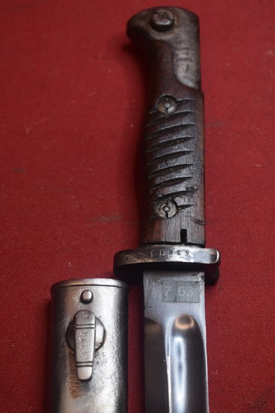 MODIFIED WW1 GERMAN 98/05 BUTCHER BAYONET TO FIR YUGOSLAVIAN M1924 MAUSER M24B SERIES-SOLD