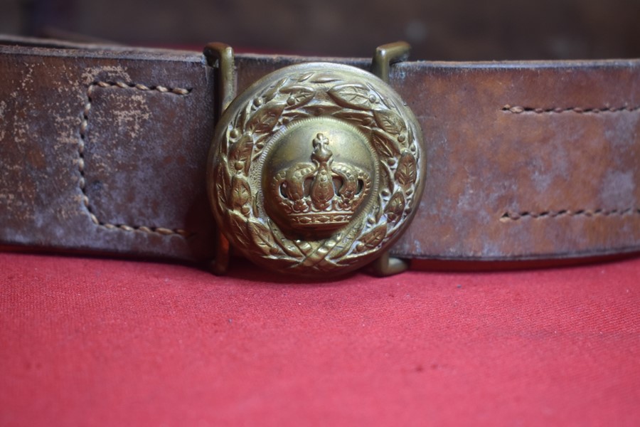 WW1 GERMAN BAVARIAN OFFICERS BELT AND BUCKLE.