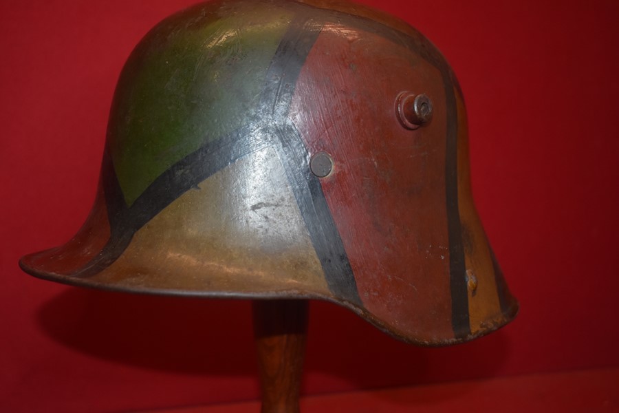 WW1 GERMAN M16 CAMO HELMET COMPLETE WITH LINER-ON HOLD