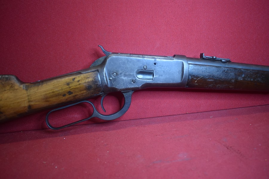 DE-ACTIVATED 1892 MODEL WINCHESTER LEVER ACTION REPEATING RIFLE EARLY 1900'S CARBINE