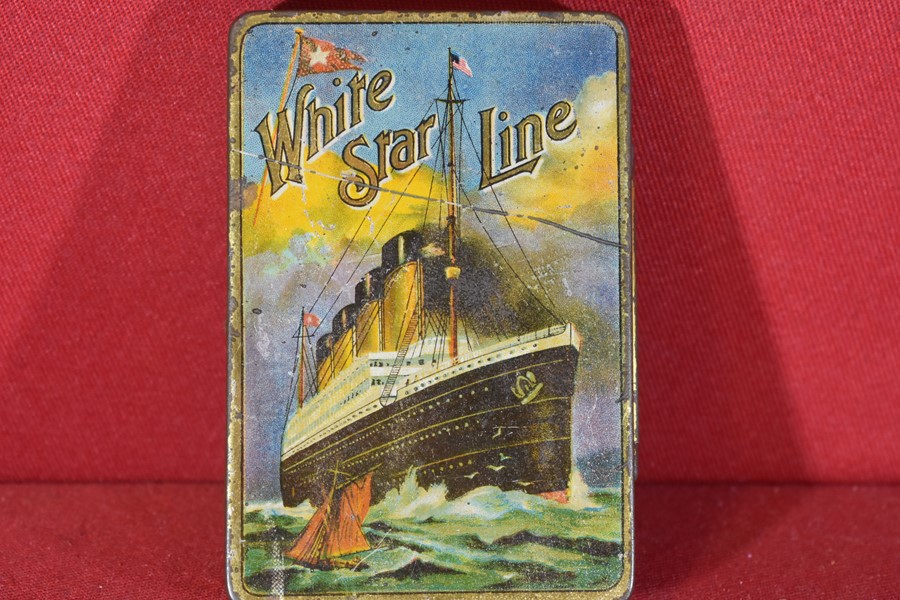 RMS Titanic, WHITE STAR LINE, 1912 CIGARETTE TINS SET OF 3 NEW PERIOD  REPLICAS!