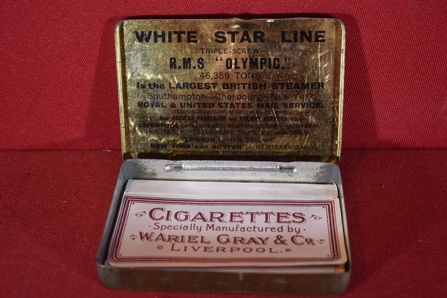 White Star Line Tobacco Tin Olympic Sold