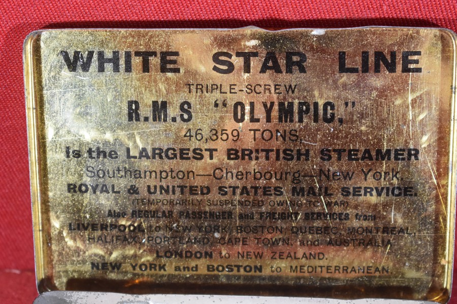 WHITE STAR LINE TOBACCO TIN 'OLYMPIC'-SOLD